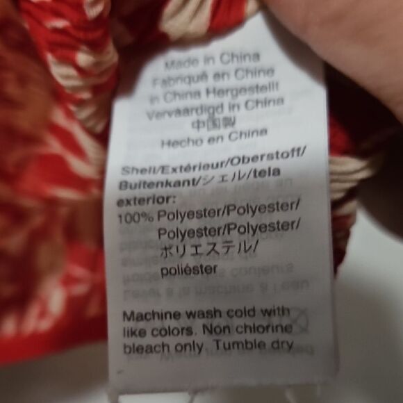 Madewell Red Floral Blouse - Picture 6 of 7